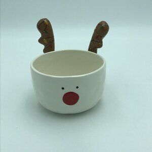 Reindeer Appetizer Bowl & Spreaders